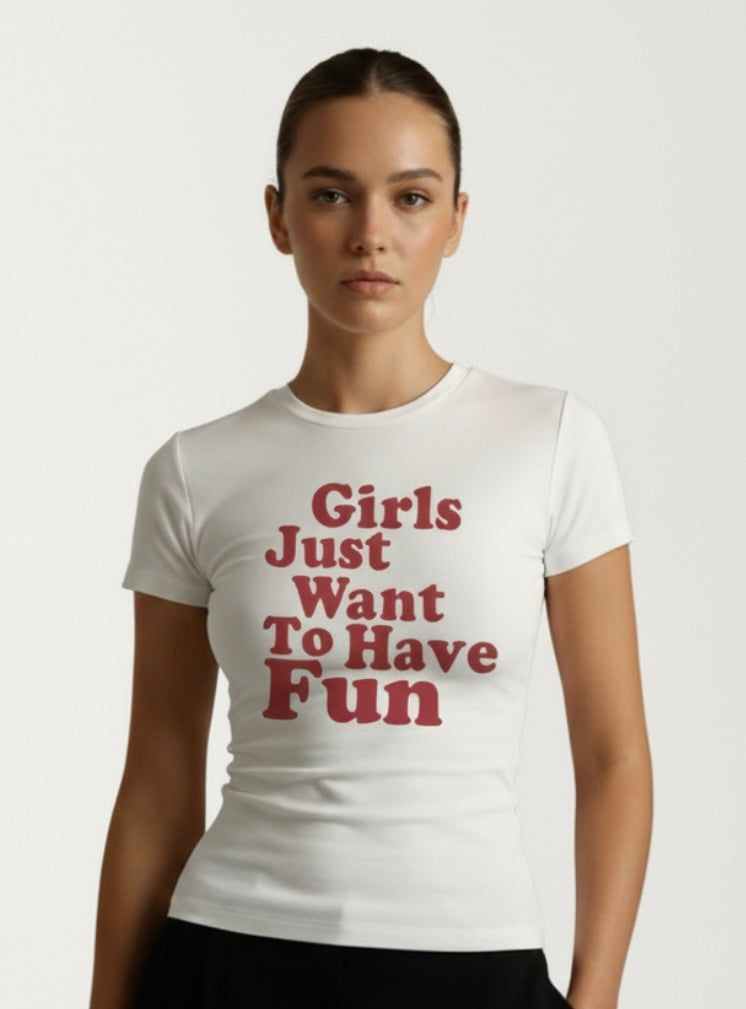 Girls wanna have fun babytee